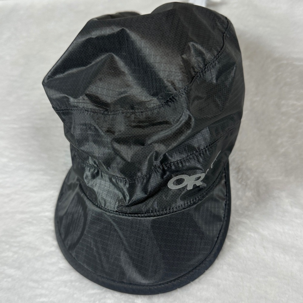 Outdoor Research Radar Rain Cap Unisex L/XL Black Waterproof Ripstop Hat